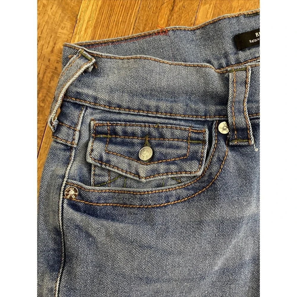 True Religion Ricky Relaxed Straight Denim Jeans Men's Tag 30 Actual 31 X 28